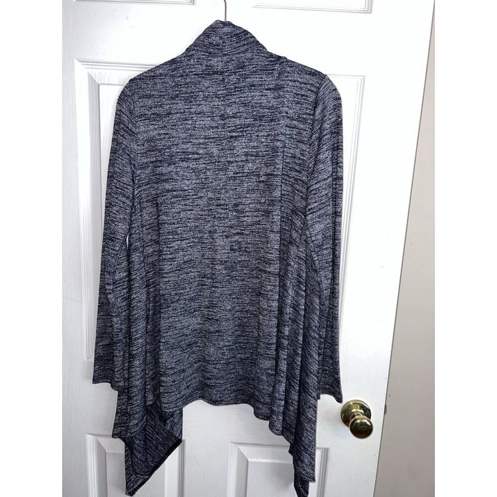 NWT BANANA REPUBLIC Womens Heather Blue Stretch Hankerchief Open Sweater Sz S - Picture 7 of 10